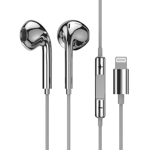 Chrome Wired Headphones