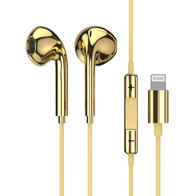 Chrome Wired Headphones